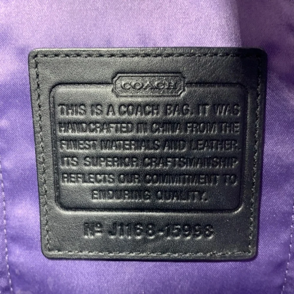 Coach Black Signature Nylon Baby Bag